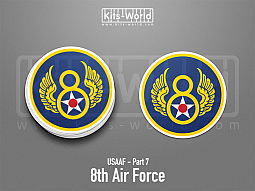 Kitsworld SAV Sticker - USAAF - 8th Air Force 